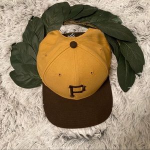 Yellow And Brown Pittsburg Pirates Hat - New Without Tags